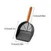 Steel Cat Litter Scoop Long Handle Pet Waste Shovel Cleaning Tool For Tofu Sand Litter Box Cats Supplies 6