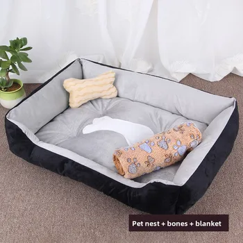 Viral Plush Dog Bed for All Size Dogs, Small Medium Large Warm Donut Cuddle Bed, Orthopedic Calming Pet Sofa