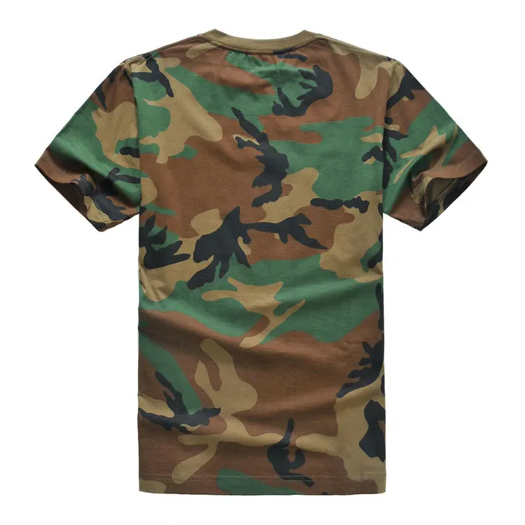 Outdoor Combat shirt Short Sleeve Cotton T-Shirt Tactical Military Outfit Camouflage Round Neck Breathable Airsoft T Shirt Man combat shirts