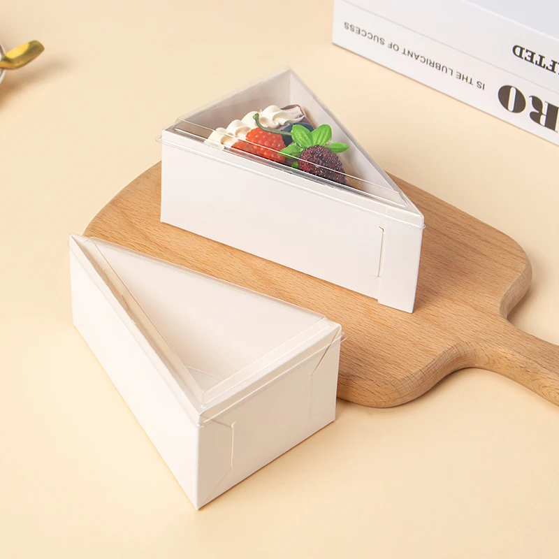 Triangular Deserrts Small Size Triangular Packaging Casket Disposable Environmentally ...