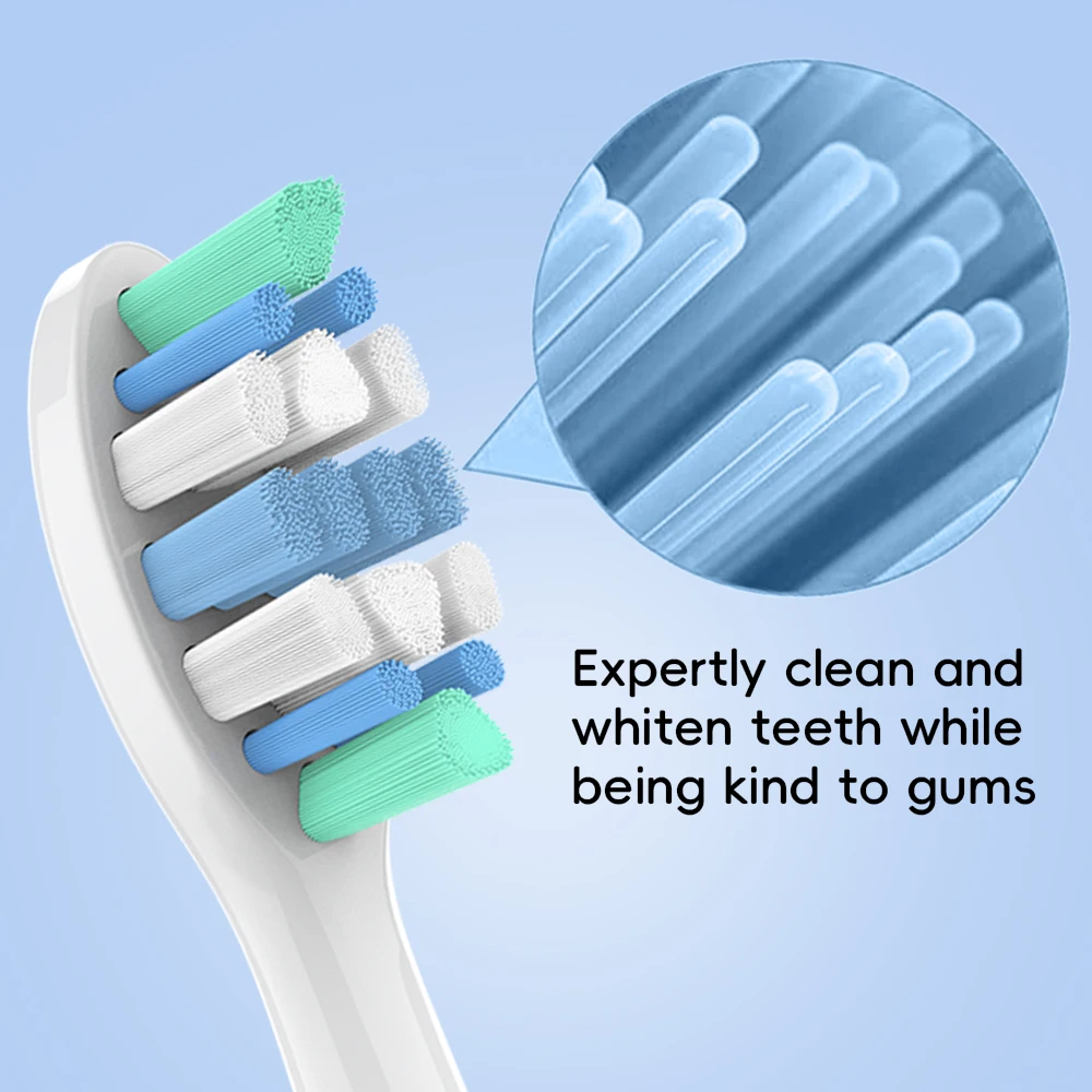 4 8 12 20 Pcs Replacement Brush Heads Compatible with Philips Sonicare Electric Toothbrush, Medium Soft Toothbrushes Head Refill