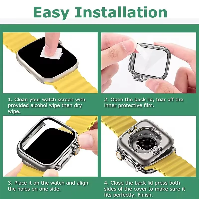 Ultimate Apple Watch Protector with Ultra Tempered Glass Screen Cover