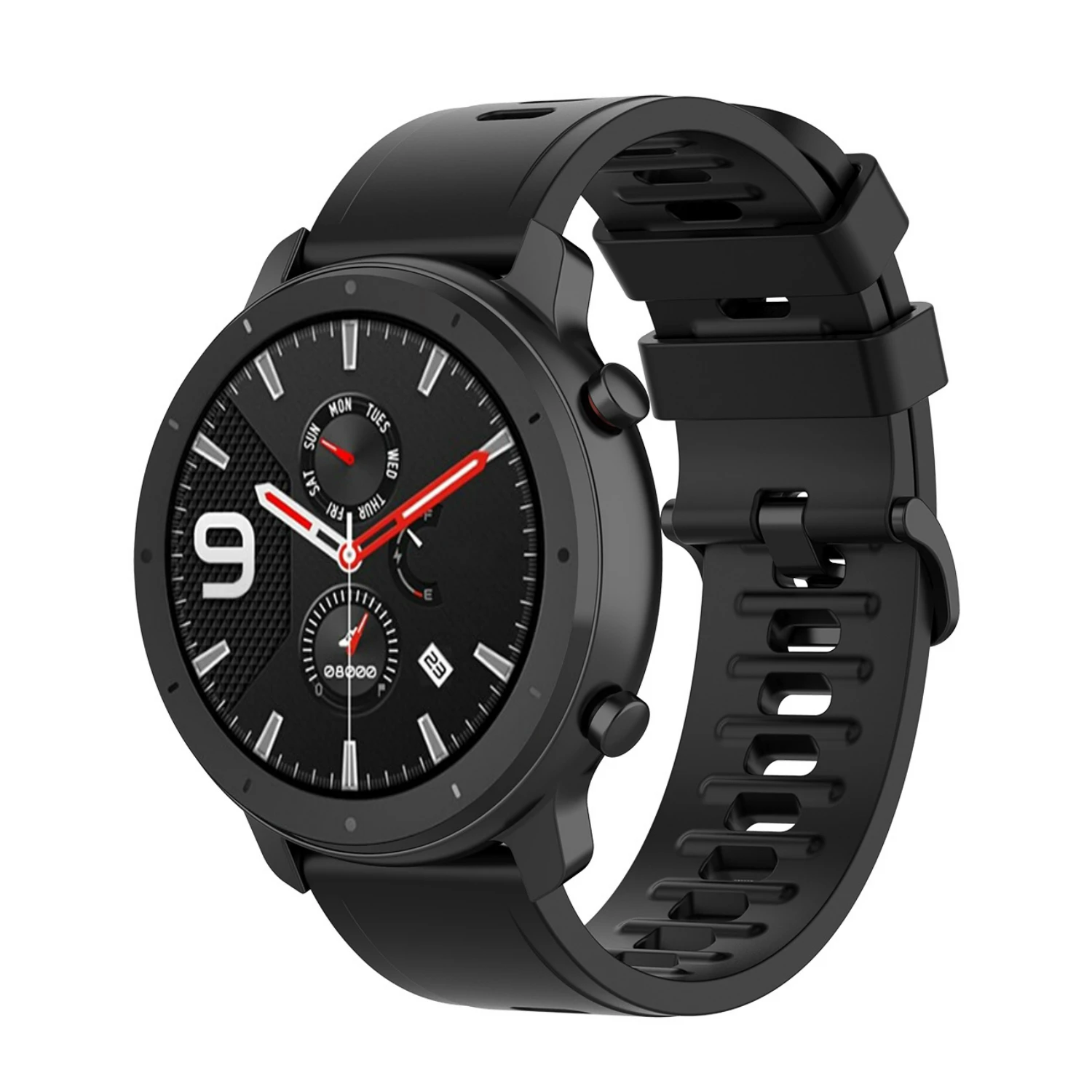 Versatile Silicone Watch Strap in Multiple Sizes