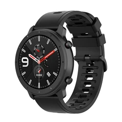 Versatile Silicone Watch Strap in Multiple Sizes for 20mm Universal (Black)