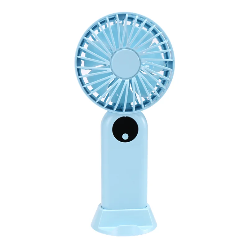 

Travel Outdoor Mini Hand Air Cooling Fan USB Chargeable Handheld Silent Air Conditioner Electric Fan Room Blue