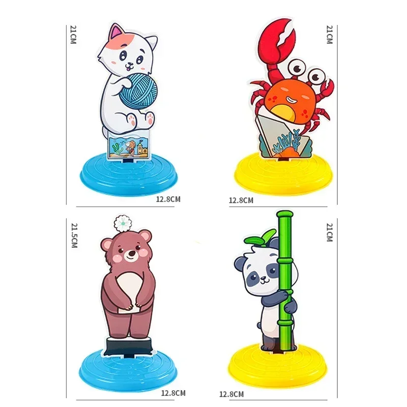 1 Set Kid Animals Ring Toss Game Toy (Base Color Random) Fun Parent-Child Interactive Game,Christmas Presents, Thanksgiving Gift 5
