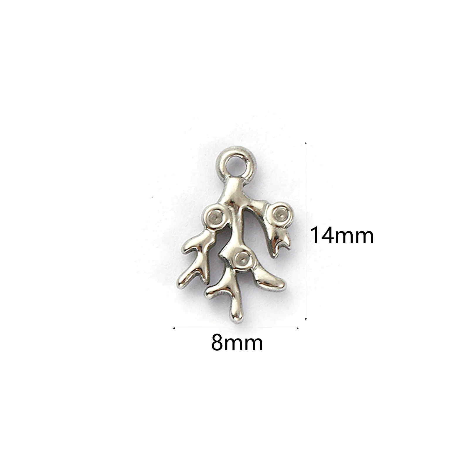 2/5 Stück 304 Edelstahl Ozean Schmuck Charms Fisch Korallen Anhänger für DIY Zubehör Halskette Armband machen Erkenntnisse – Detail 11