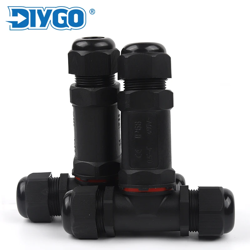 IP68 M25 T-Typ 6–16 mm Kabel, wasserdichter Drahtverbinder, 5-poliger Schraubklemmenblock, T-Stück für elektrische LED-Lichtverbindung, DIY GO