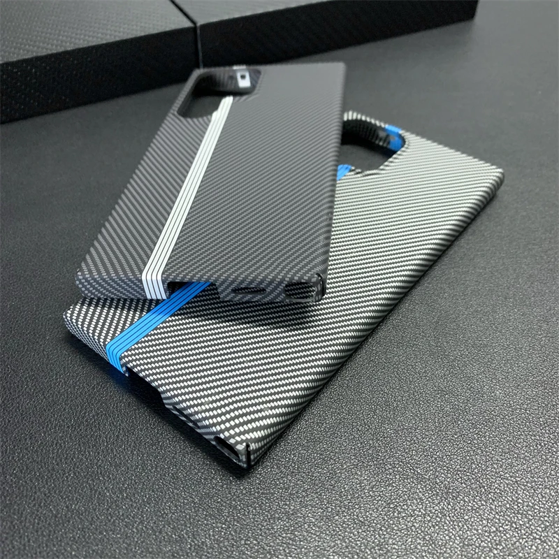 Luxury Ultra Thin Carbon Fiber Pattern Armor Case - Slim, Hard, Shockproof Phone Protection