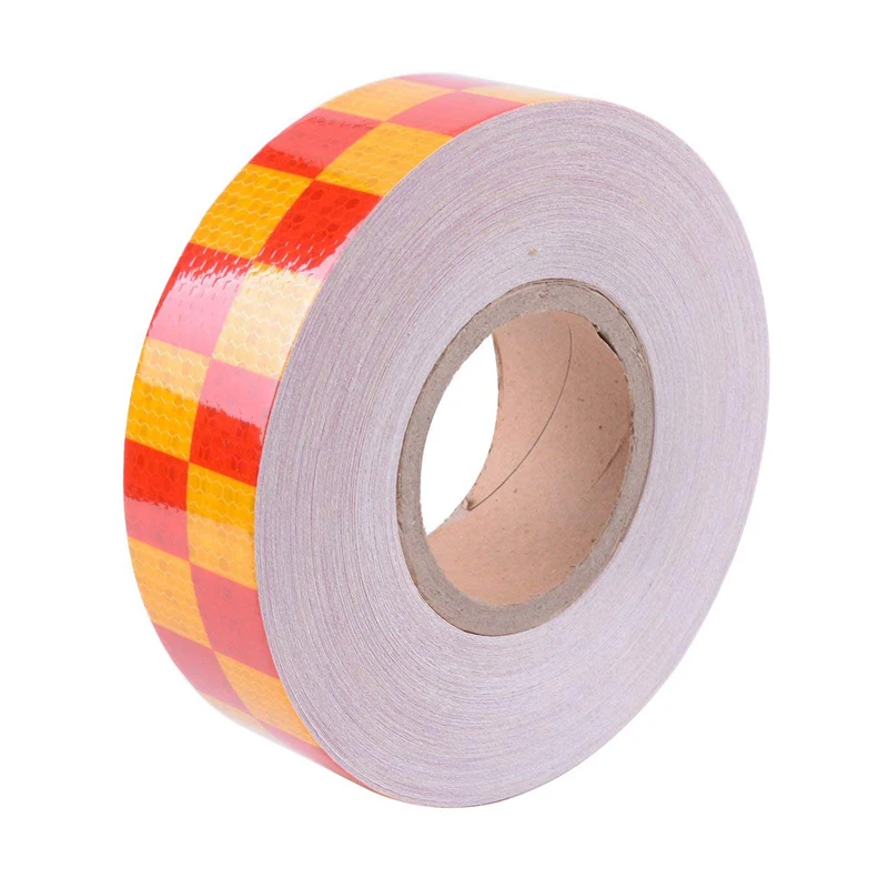 5cmx25m/Roll Self-Adhesive Square Waterproof High-Strength Motorcycle Reflective Tapes For Trailers Car