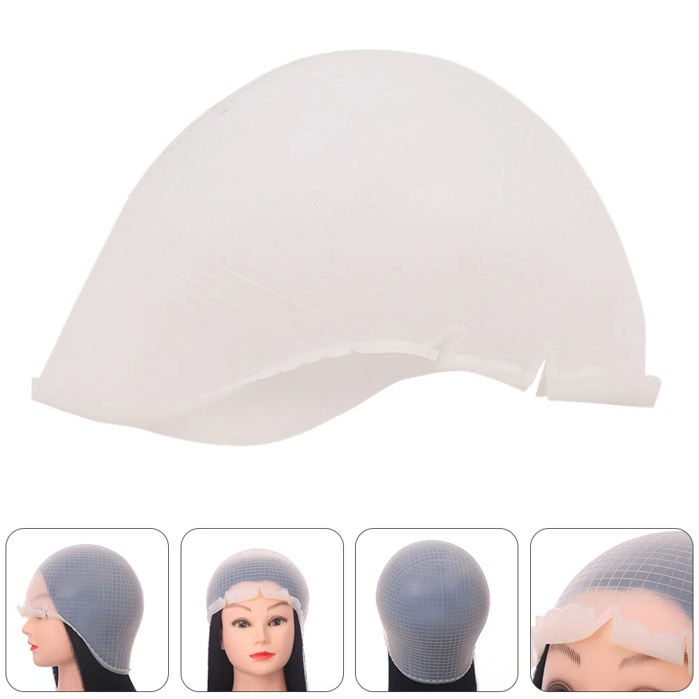 

4 шт./2 комплекта, силиконовые шапочки для волос