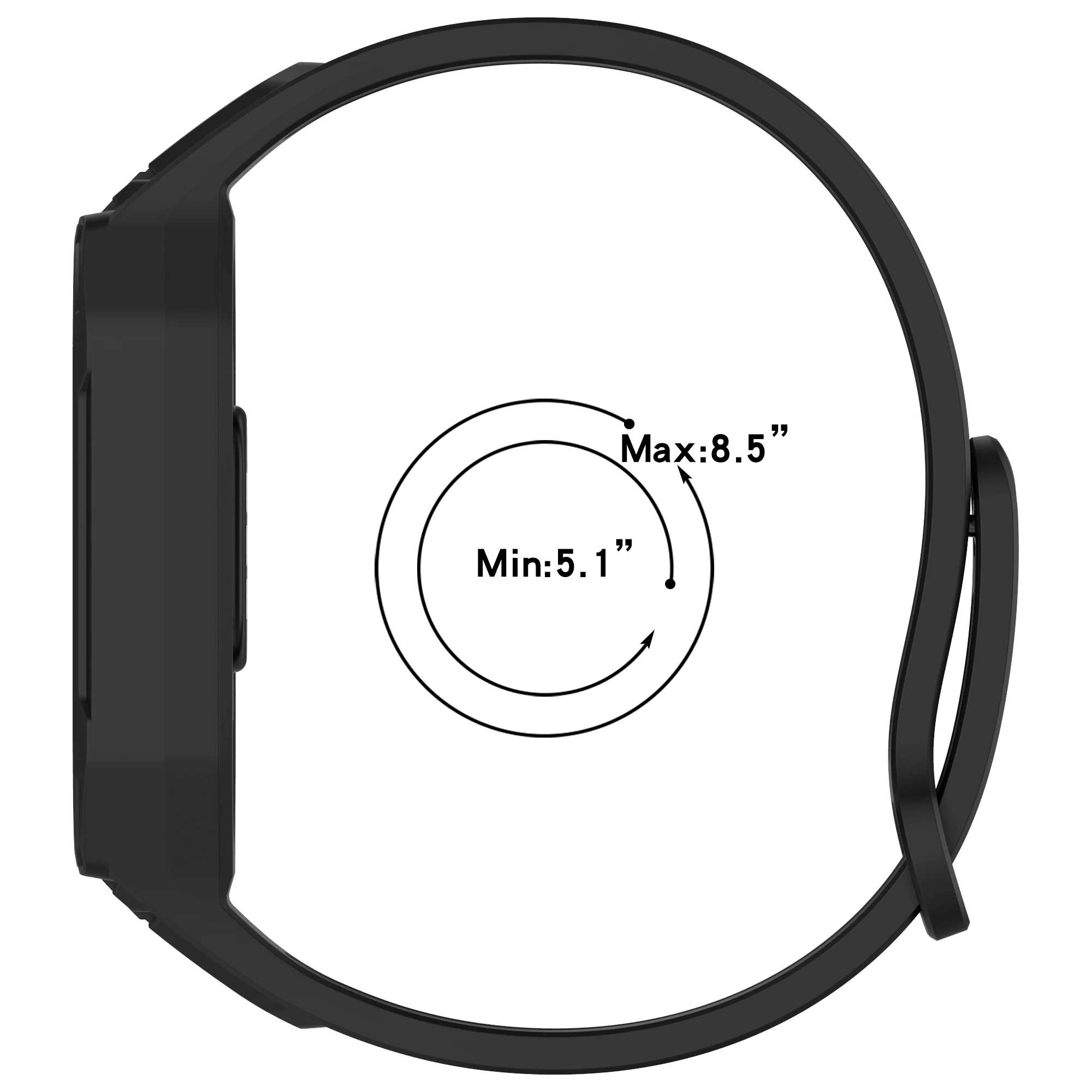 Enhanced Sport Bracelet Wristband with Silicone Strap and Case