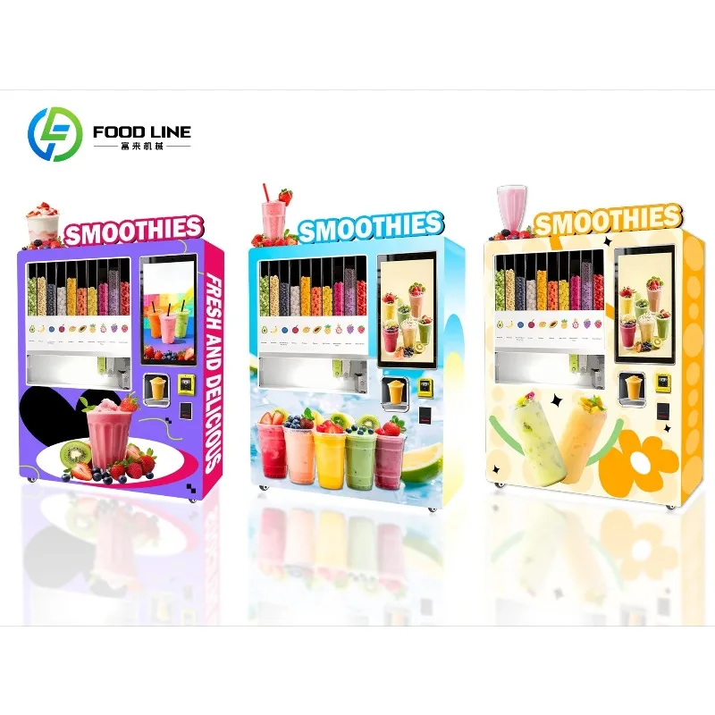 รูปสินค้า เครื่องปั่นสมูทตี้อัจฉริยะ ระบบอัตโนมัติ เครื่องดื่มผลไม้สด ประหยัดพลังงาน สำหรับธุรกิจ