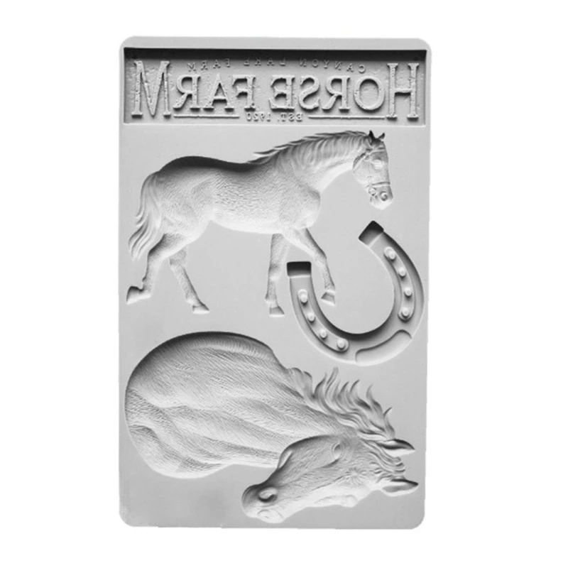 

Cake Chocolate Clay for Creative Horse Horseshoe Shape Baking Fond Craft DIY Mol