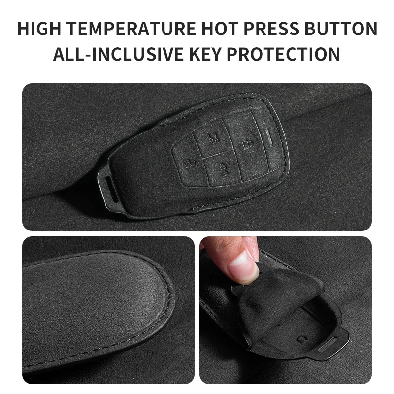Car Key Case Cover Protector Keychain Accessories For BAIC Beijing X7 BJ40 Senova D50 D70 X55 X65 EU5 EU7