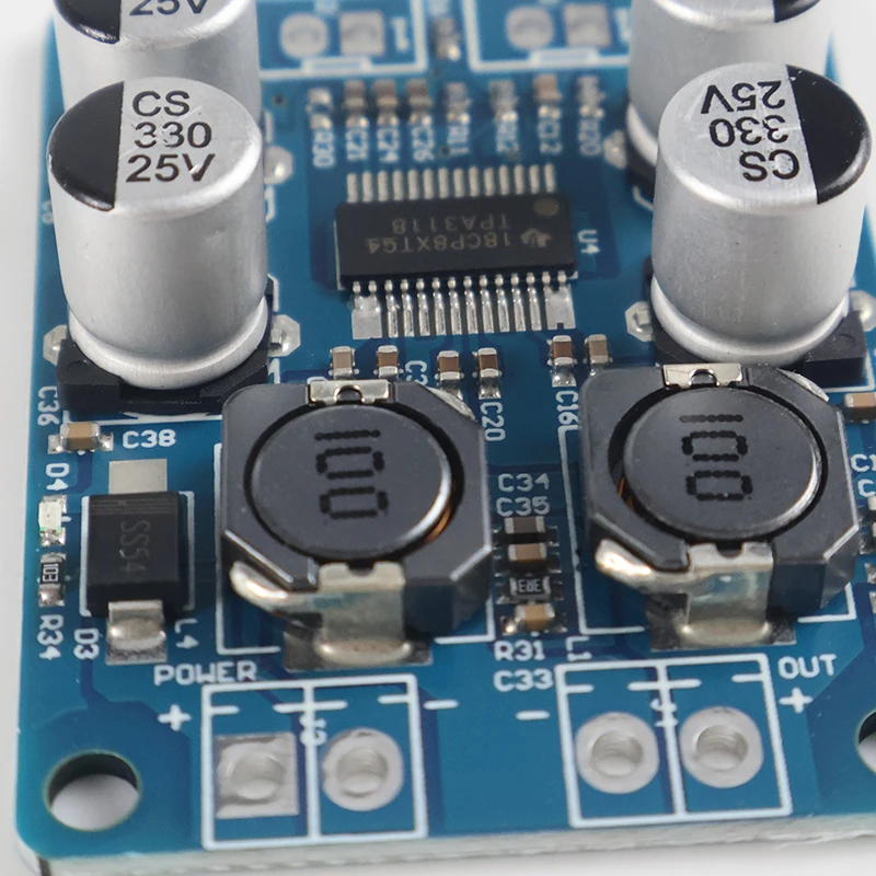 High-Power Mono Class D Audio Amplifier Board for DIY Speaker and Subwoofer Projects