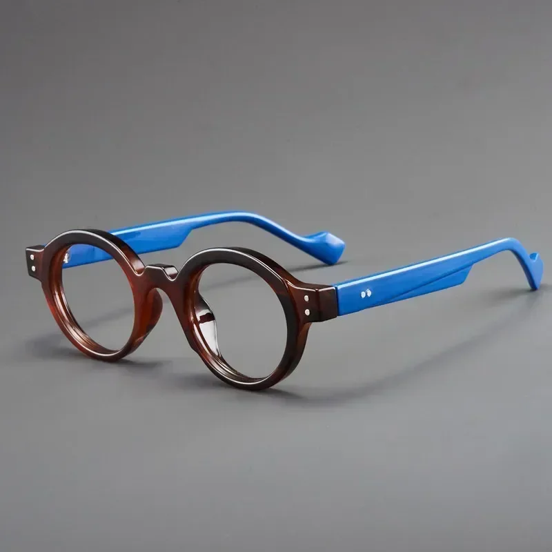 Unisex Retro Round Anti-Blue Light Ultra-Light Reading Glasses (Diopter +0.0 to +4.0)