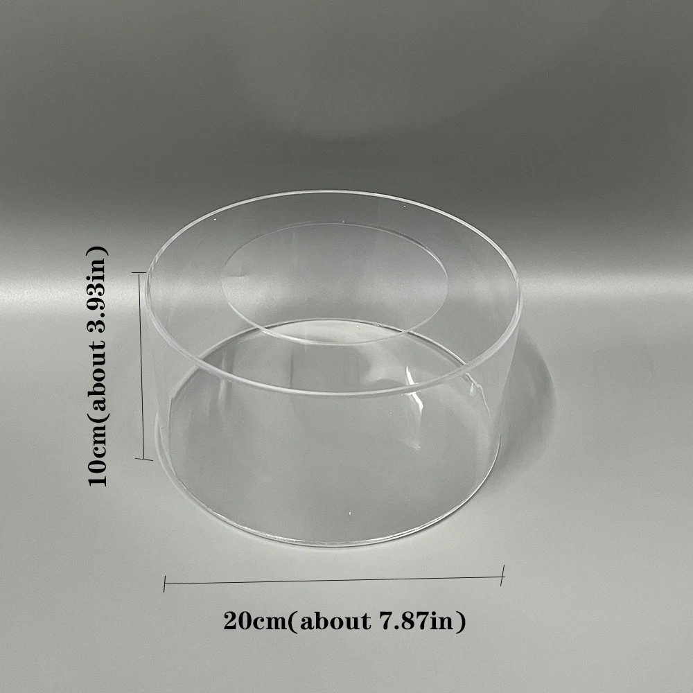 SuperCoolCreations Supporto Per Torte Acrilico 5 Livelli – 8-16 Pollici, Piatti Rotondi, Smontabile, Riciclato