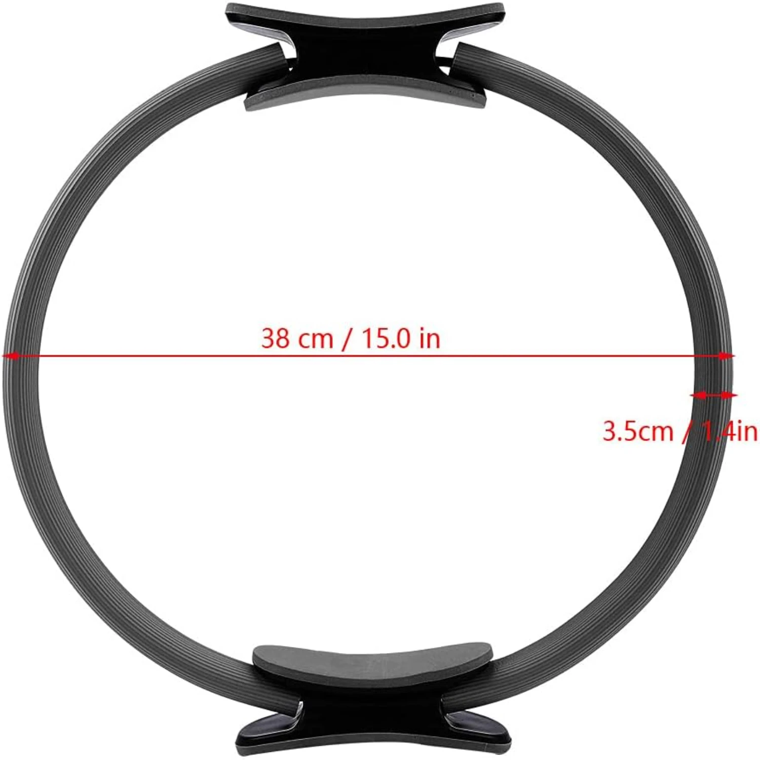Enhanced Durable Circle Shaped Pilates Ring with Stretch Bands for Women-Achieve Ultimate Results with Reformer Equipment-To