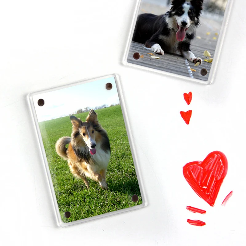 Instant film paper magnet photo frames 1-10 Pack 3 inch acrylic fridge magnetic 2 sided photo frame for Fujifilm Instax Mini 12 SE 40 Evo Liplay mini film photo paper