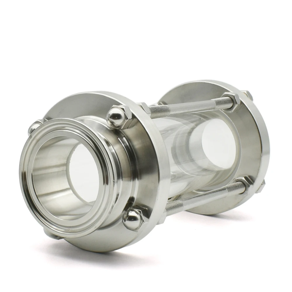 DIOPTER 3/4 "-4" PIPE SANITARY FLOW SIGHT GLAS, GESCHIKT FÜR 19-108MM PIPE DIAMETER SS304 316L EDELSTAHL HOMEMADE – Detail 6