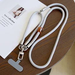 Versatile Dual - Use Lanyard and Cross - Body Strap Keychain in Solid Color for Mobile Device Holders (A6)