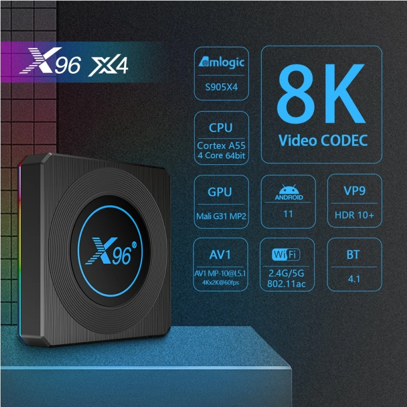 ТВ-приставка 8K на Android 2 + 16/32/64 ГБ 4/5 ГГц Wifi Bluetooth | Электроника