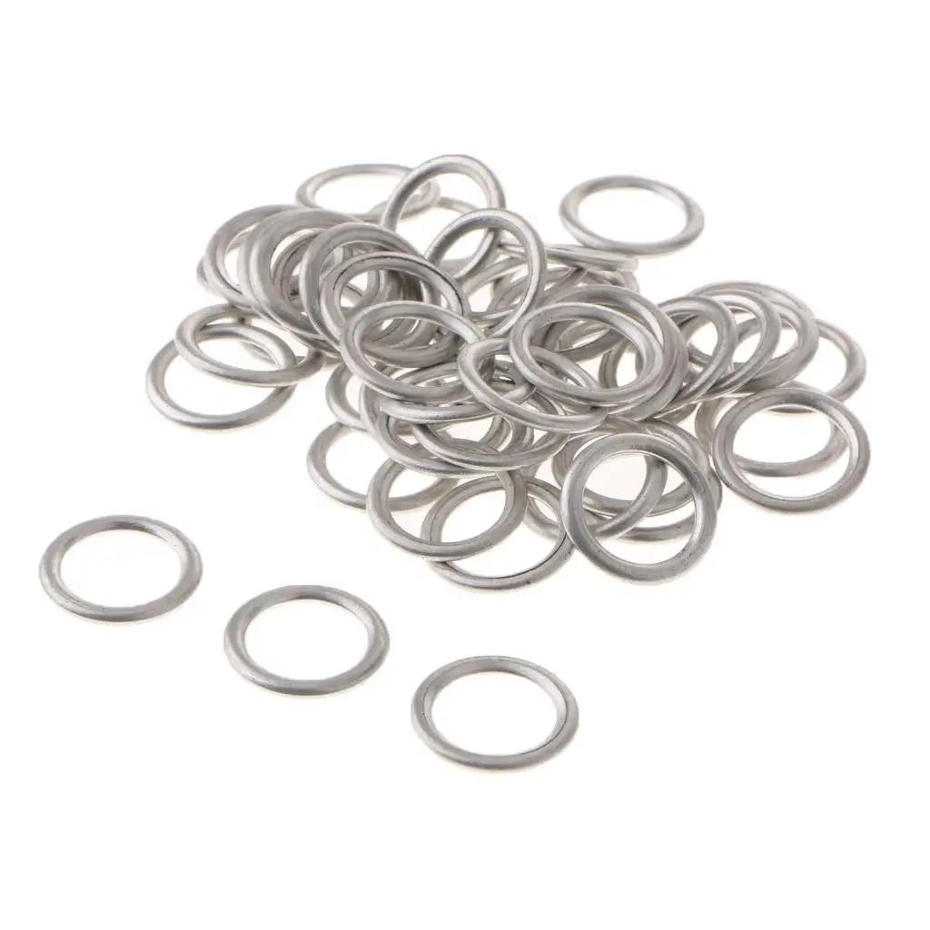 

50pcs Durable Aluminum Oil Drain Plug Washer Gaskets for A4 Q5 for vw CC, Repalces# N0138157