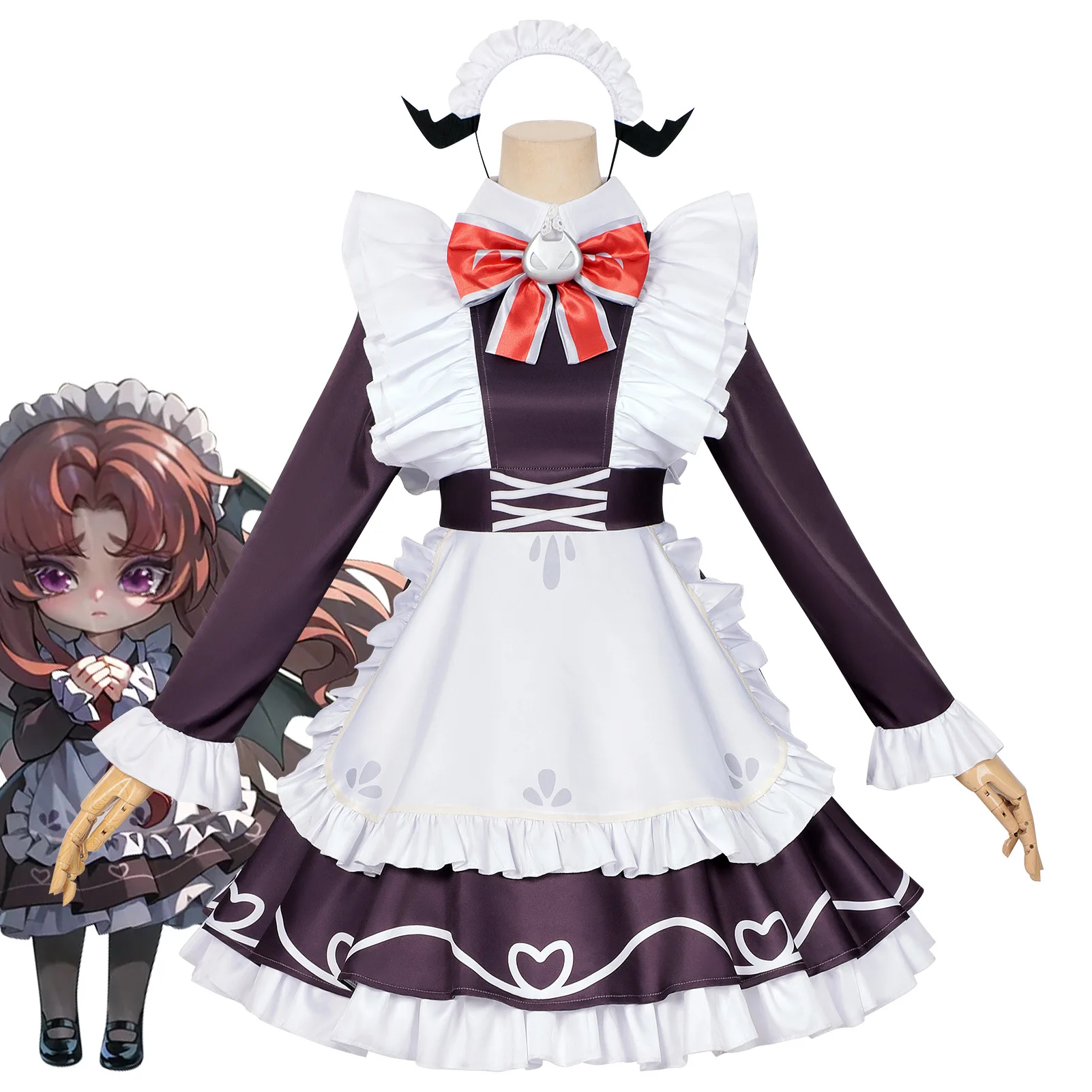 Classic Maid Costume Cosplay for Women and Children