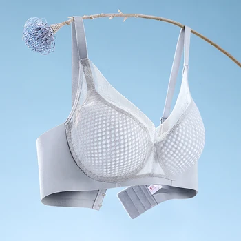 Big Chest Appears Small Bra for Women Lightweight Breathable Seamless Soft Support Breast Collection Anti Sagging Bra OWD6105 1
