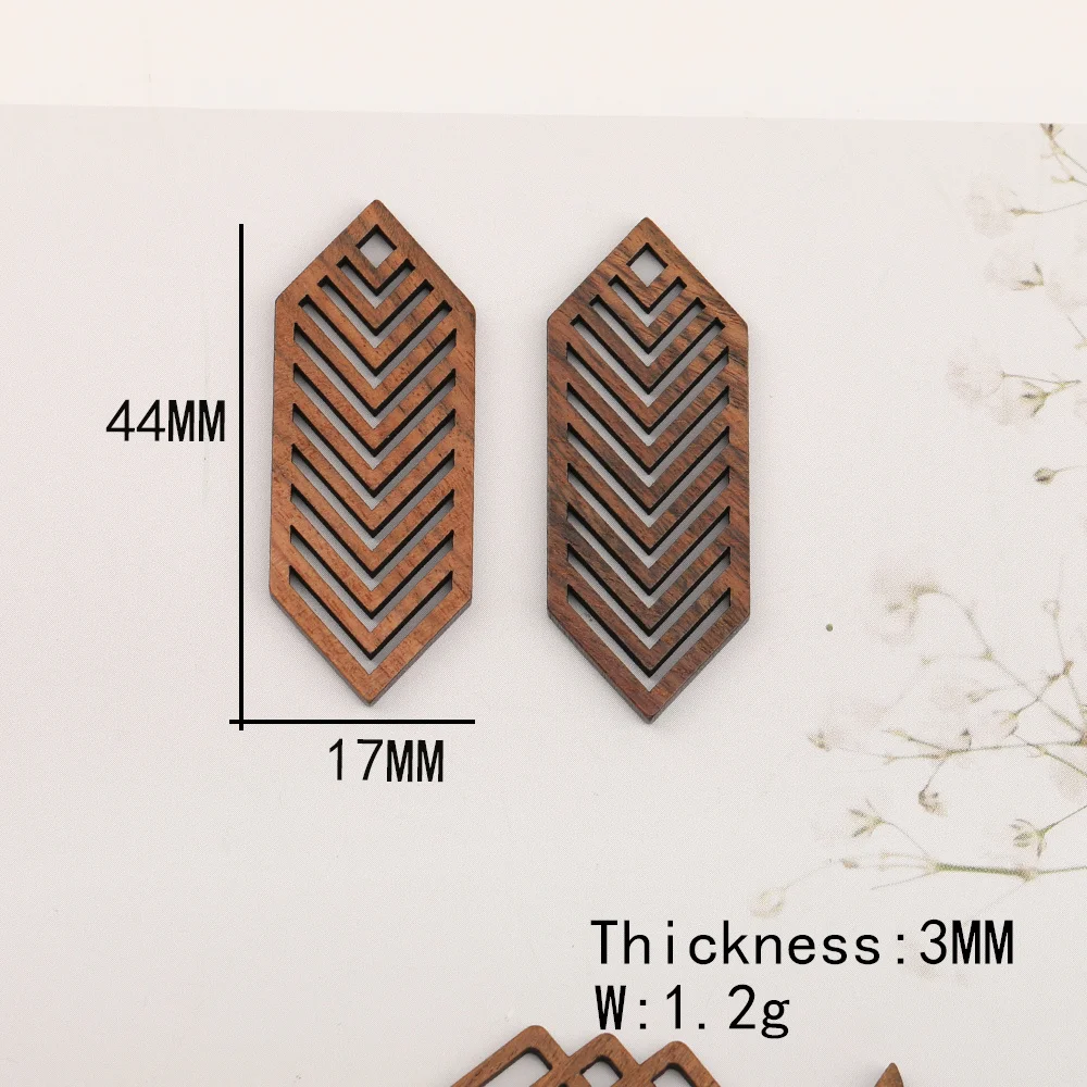 Cordial Design 50Pcs Earrings Pendant/Natural Wood/Geometry Shape/DIY Accessories/Hand Made/Jewelry Findings & Components/Charms - cordial