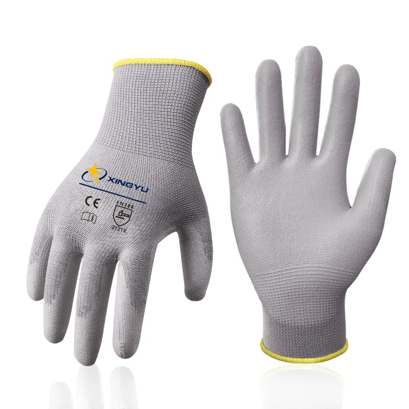 best mechanics gloves Working gloves PU safety coated gloves Handling Work Gloves Labor Protection Gloves Construction Mechanic Work Gloves For Women safety vest jacket