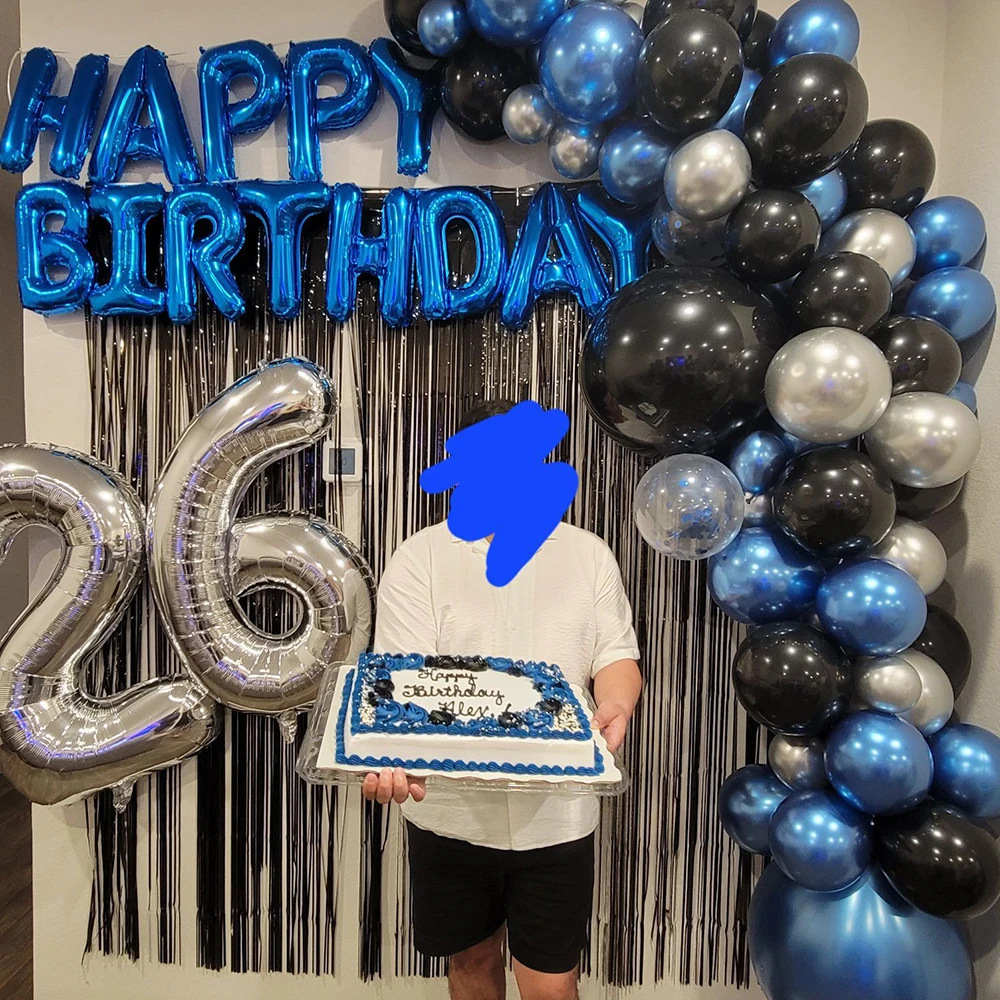 Description Picture 5 of item1PC Silver Foil Number Balloon 40inch Big Size Digital 0-9 Birthday Balloons Wedding Party Gatherings Home DIY Decoration Props