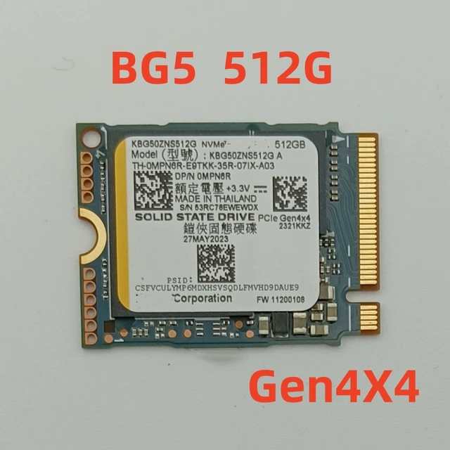 2230 SSD 512GB KIOXIA Steam deck 東芝 SSD Toshiba Kioxia 512G BG5 PCIE M.2 2230 okay for SteamDeck