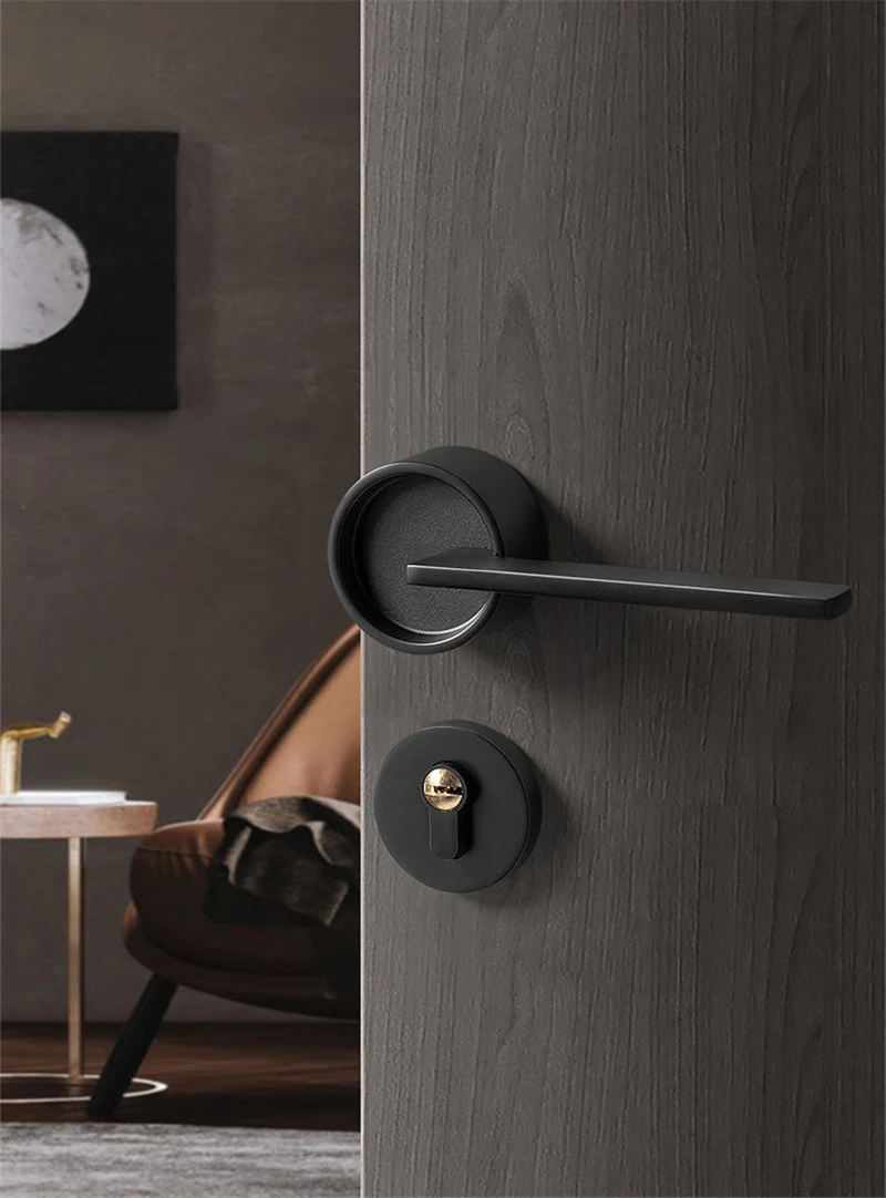 porta do quarto estilo nórdico fechadura da