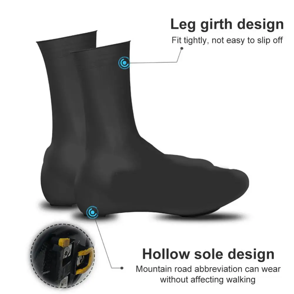 Bicycle Shoe Covers Silicone for Outdoor Overshoes Waterproof Shoes Covers Warm Cycling Lock Bicycle Protector Bicycle Accessories for Outdoor