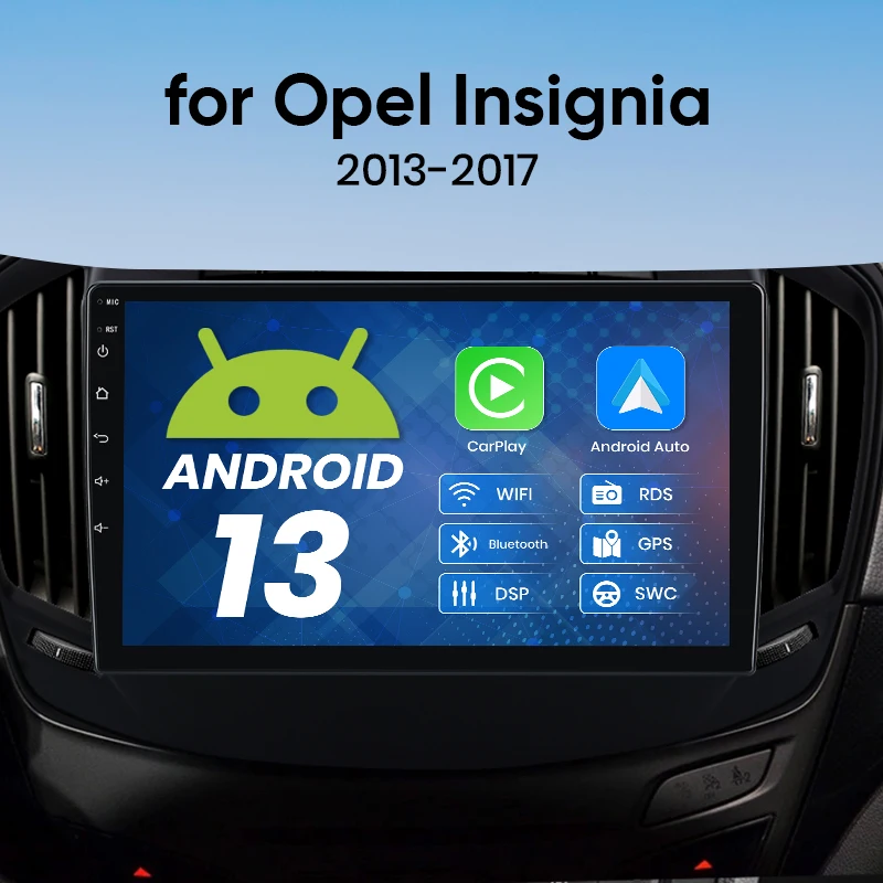 Wireless CarPlay Android 13 Auto Radio For Opel insignia Car Multimedia Player GPS 2din Autoradio Stereo Bluetooth