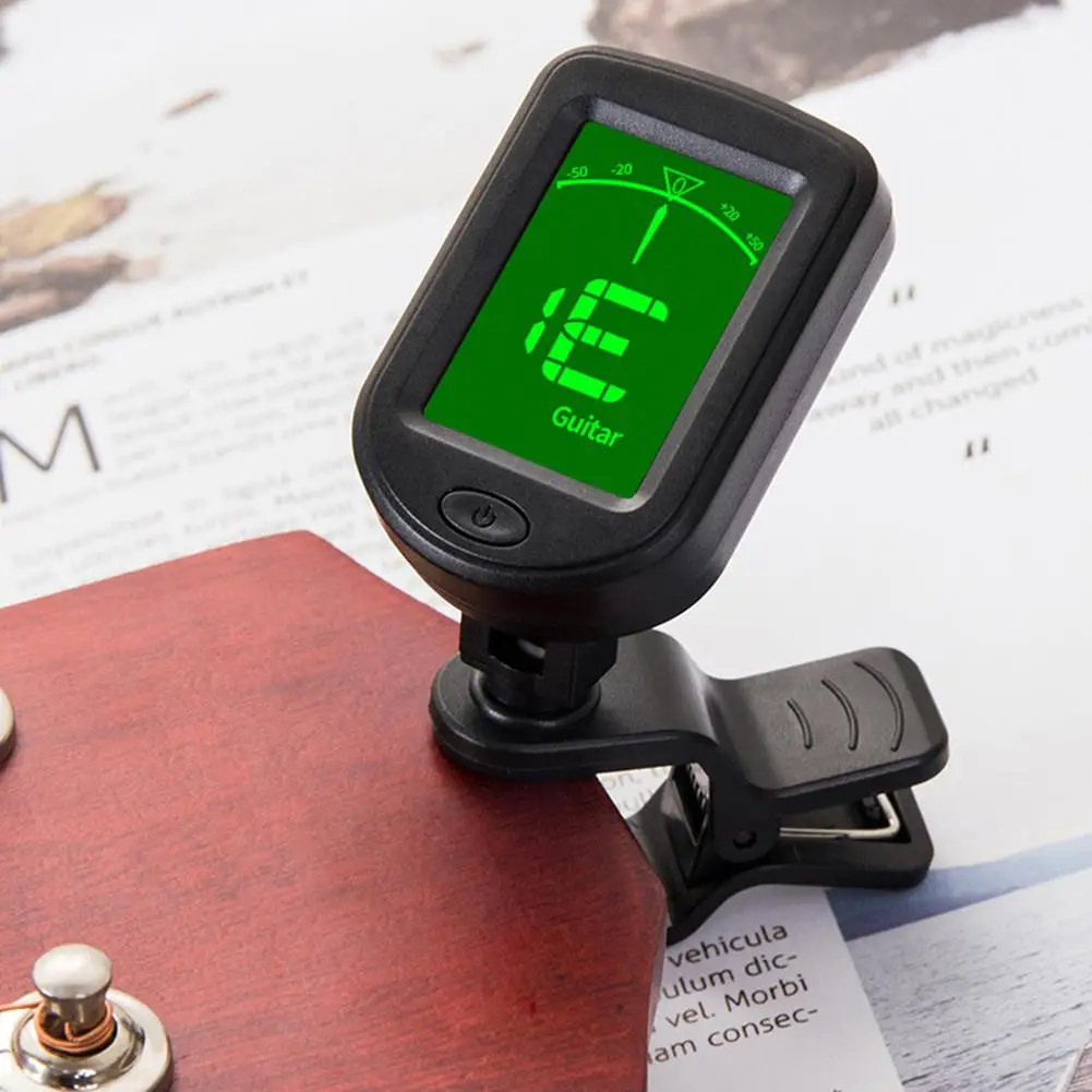 Joyo T-02 Electronic Clip-on Digital Guitar Tuner 360 Degree Rotatable Lcd Display For Violin Bass Ukulele Well-tempered Clavier acouway guitar ukulele tuner violin bass electronic tuning tuner clip on chromatic tuner 360 degreerotate with 5 tuning model