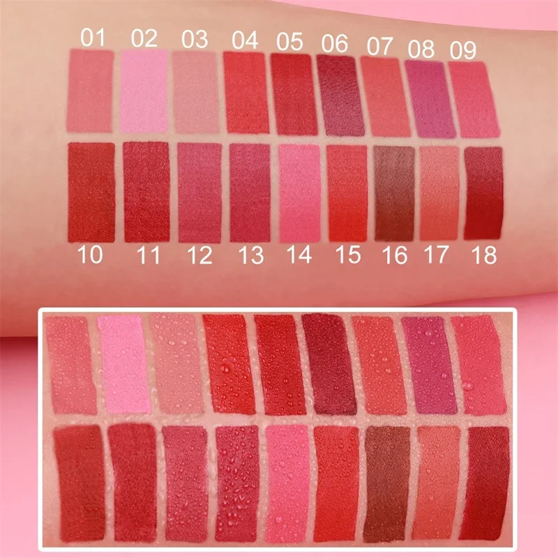 Matte Velvet Lipstick Pencil 18 Colours Long-lasting Lip Liner_voghion.com