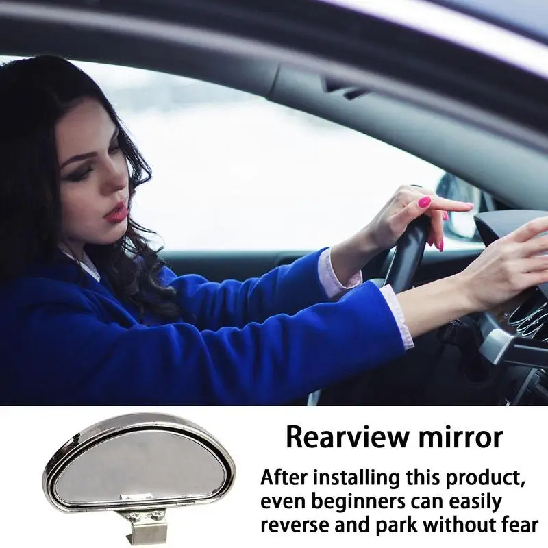 Blind Spot Side View Mirror Wide View Auxiliary Mirror For Coaches A Pair Reflective Mirror Elliptical Mirror Exterior Mirror