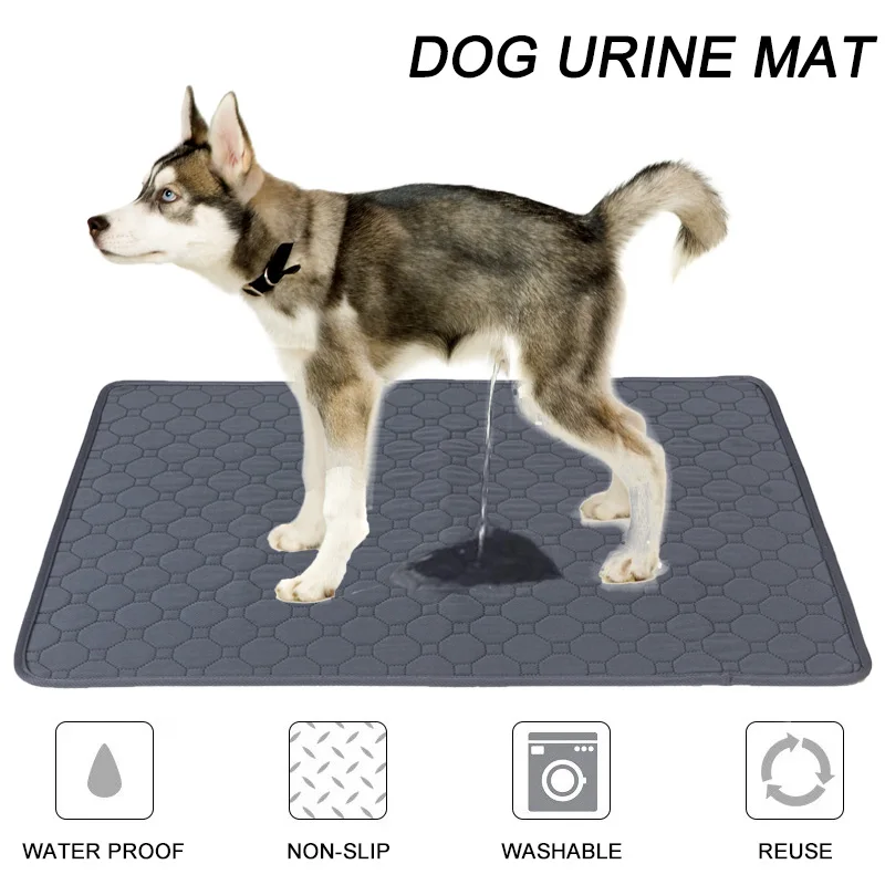 Dog Pee Pad Blanket Reusable Absorbent Diaper Washable Puppy Training Pad Pet Bed Urine Mat for Pet Car Seat Cover