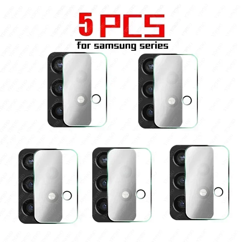 

Закаленное стекло для Samsung Galaxy A52, Защитная пленка для экрана 5 шт., объектив камеры A72 5G A51 A71 S20 S21 Ultra Plus M31 M21 A41 M51 A21S