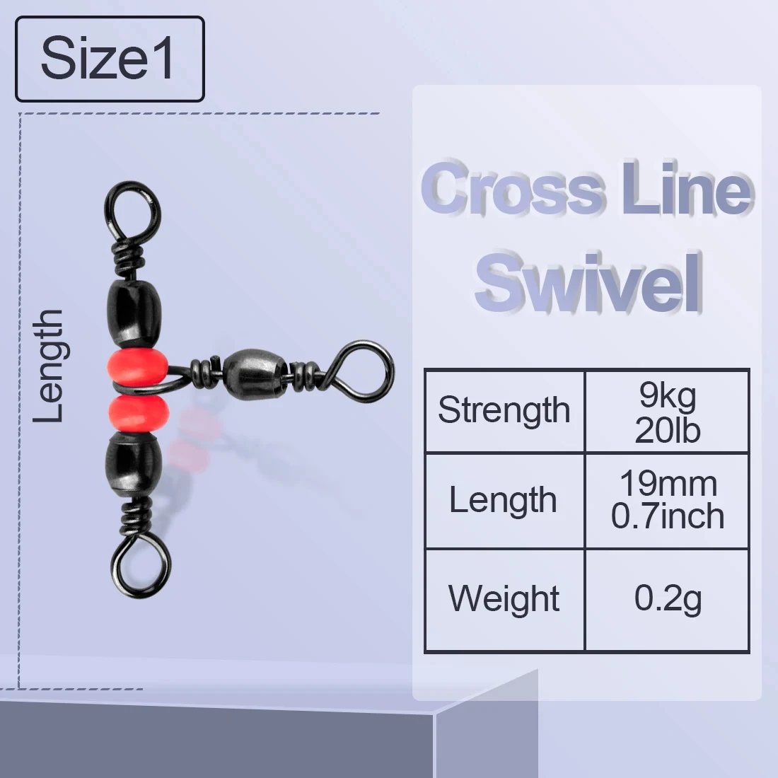 King Swivel Rig Drop Shot Rig 10-Pack Luminous 3-Way Fishing Swivels – 83lb Strength ...