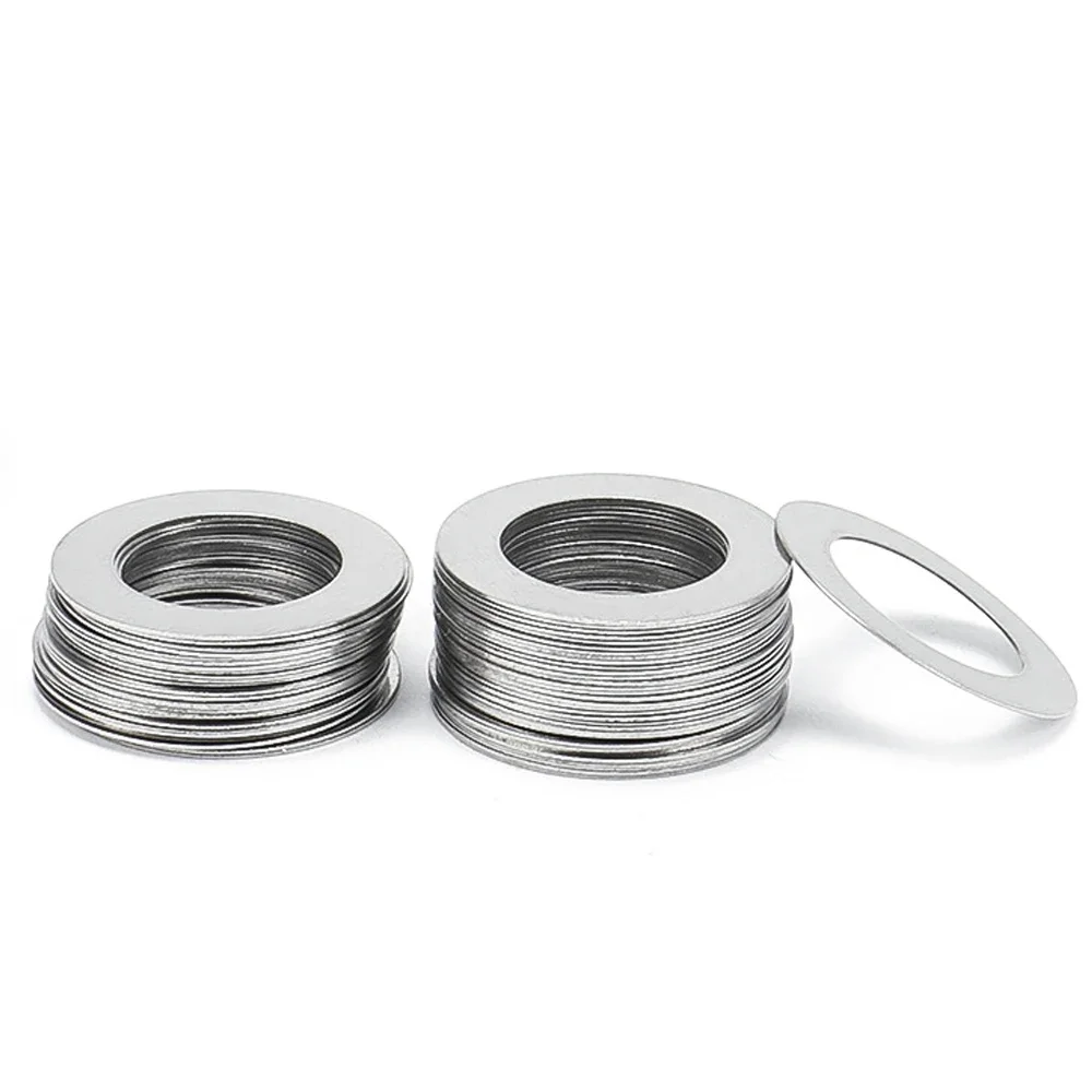 10-50Pcs M3 M4 M5 M6-M40 DIN988 304 Stainless Steel Adjusting Ultrathin Precision Shim Gasket Ultra Thin Flat Wafer Washer stainless steel washer