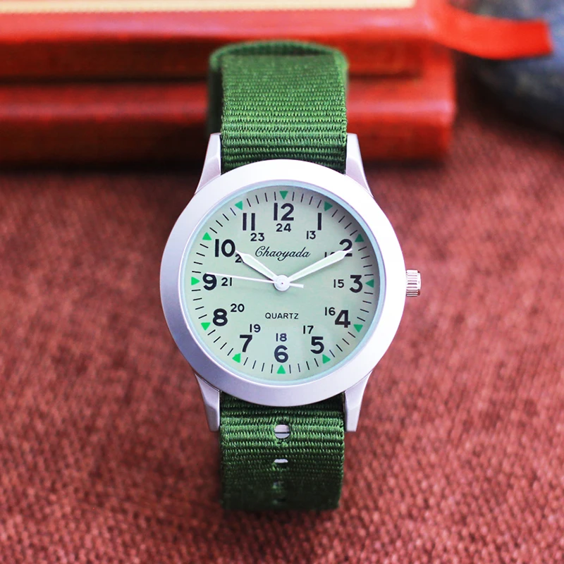 2024 famous brand chaoyada high quality fashion children boys girls students man canvas Breathable Sweat-proof 24hours watches 5