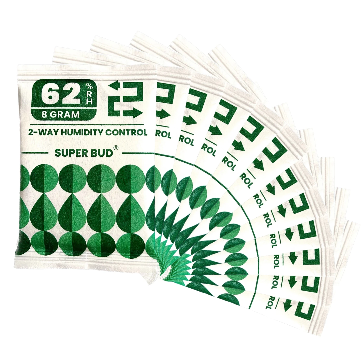 Dual-Action 62% Humidity Control Packs - Optimal Hydration & Moisture Balancer for Herb and Flower Storage (4g/8g)
