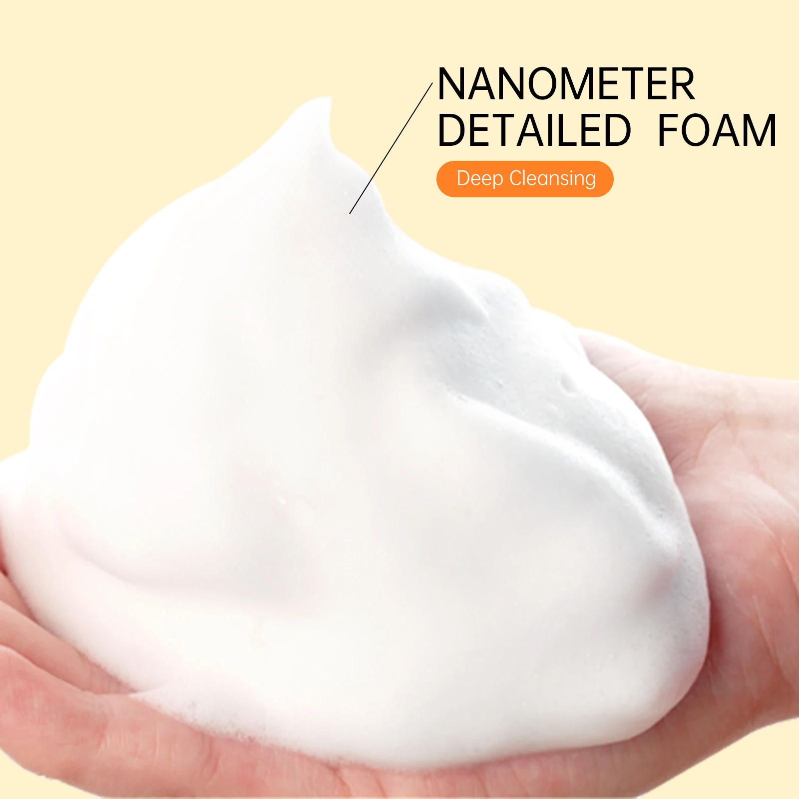 Jellyprim Vitamin C Cleanser Face Wash Foam Facial Cleansing Moisturizer Skin Care Anti Acne Blackhead Remove Whitening Lotion 4