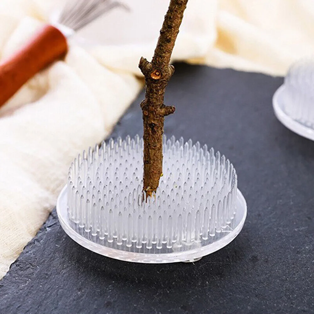 4 Sizes Round Ikebana Kenzan Flower Frog Suction Cup Plastic-Arranging Tools Art Fixed Rubber Base Holder Floral Decor Pot Vase