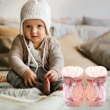 Winter Baby Boots Warm Plush Winter Boots For Babies Drawstring Design Winter Shoes For Car Travel Outdoors Home And Walking 4