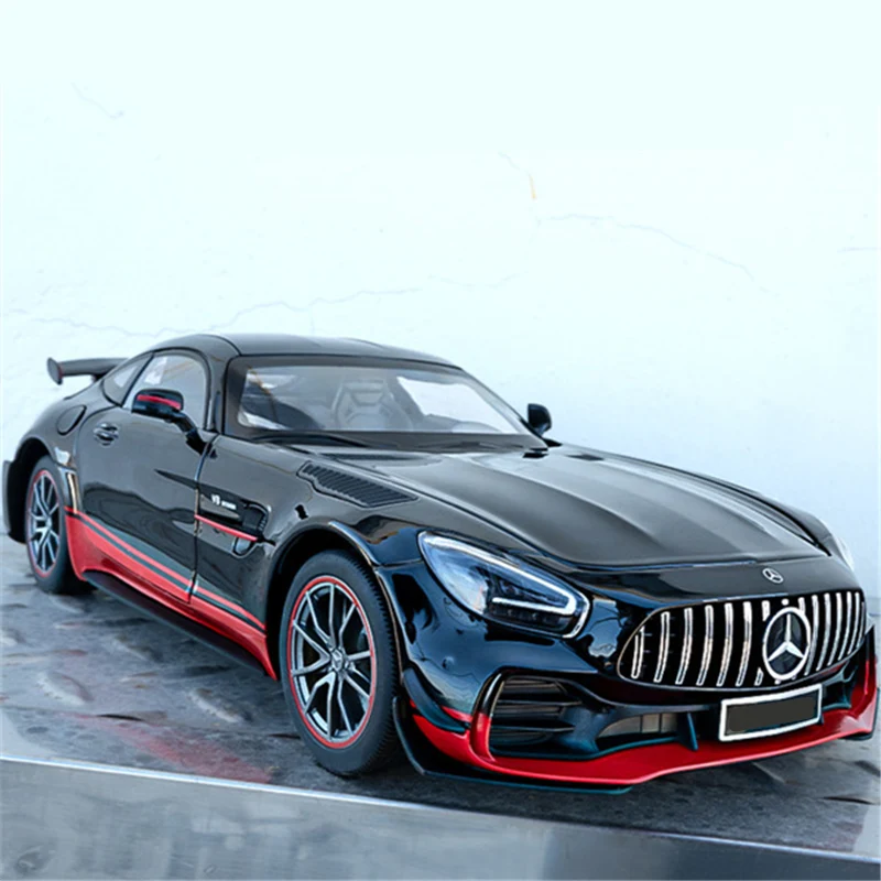 

1/18 Benzs-GT GTR Alloy Racing Car Model Diecast & Toy Vehicles Metal Sports Car Model Simulation Sound and Light Kids Toy Gift